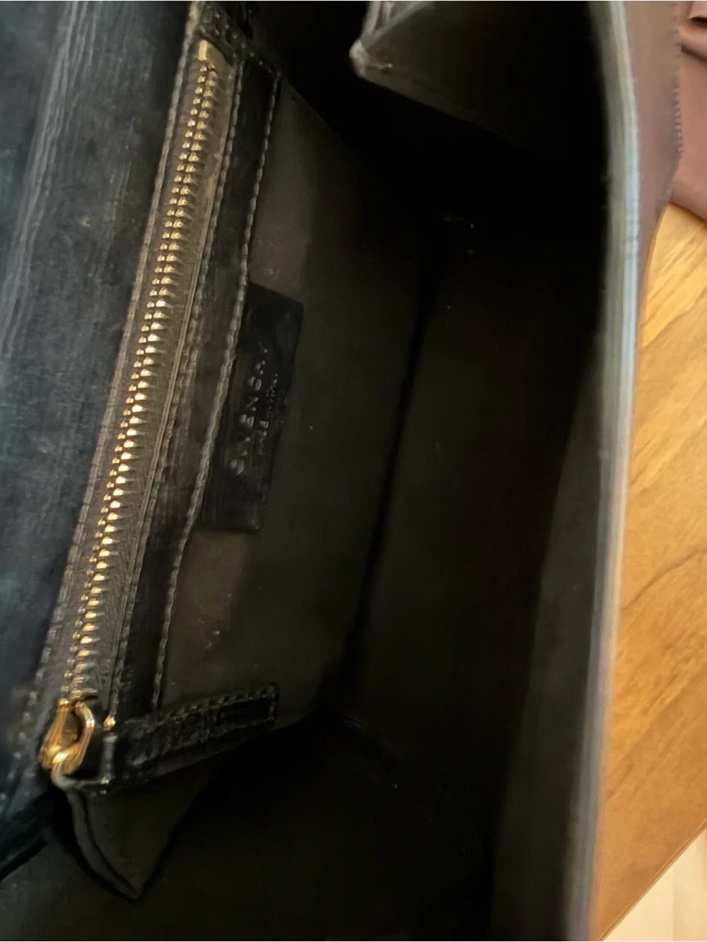 Givenchy Pandora Box Chain Shoulder Bag in Black Calf Leather